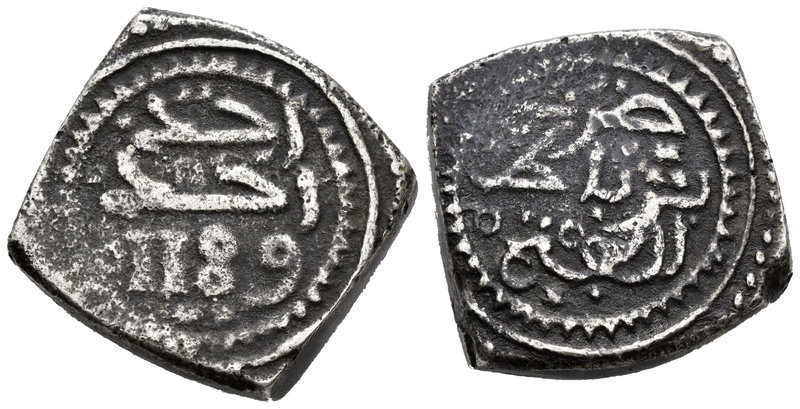 Marruecos. Mohamad III. Mitqal de 10 dirhem. 1189 H (1775). Rabat. (Km-41). Ag. ...