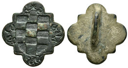 Medalla matriz para lacre. 1547. Ae. Correspondiente a D. Fernando Álvarez de Toledo del Condado de Oropesa. Con pestaña posterior perforada para colg...