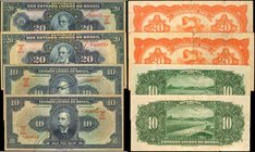 BRAZIL. Thesouro Nacional. 10 & 20 Mil Reis, ND. P-39, 48, & 127. Very Fine.
4 pieces in lot. Two examples of Pick 39, one Pick 48 and one Pick 127, ...