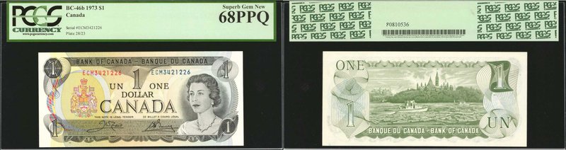 CANADA. Bank of Canada. 1 Dollar, 1973. P-BC-46b. PCGS Currency Superb Gem New 6...