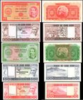 CAPE VERDE. Mixed Banks. 20 to 1000 Escudos, 1958-77. P-47, 49, 54, 55, 56. About Uncirculated to Uncirculated.
5 pieces in lot. All notes are in Abo...
