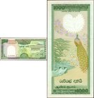 CEYLON. Central Bank of Ceylon. 1000 Rupees, 1981. P-90a. Uncirculated.
Toning and ink are noticed on this Ceylon bank note, which has a lovely image...