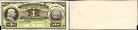 COSTA RICA. Republica de Costa Rica. 1 Colon, 190x. P-142p. Proof. Choice Uncirculated.
A scarce note in any form, found here as a proof. The note sh...