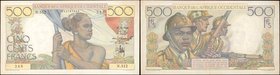 FRENCH WEST AFRICA. Banque de l'Afrique Occidentale. 500 Francs, 1948. P-41. Very Fine.
This 500 Francs note displays bright and eye catching ink, wi...