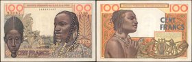 FRENCH WEST AFRICA. Institut d'Emission de l'Afrique Occidentale Française et du Tog. 100 Francs, 1957. P-46. Extremely Fine.
A 1957 dated 100 Franc ...