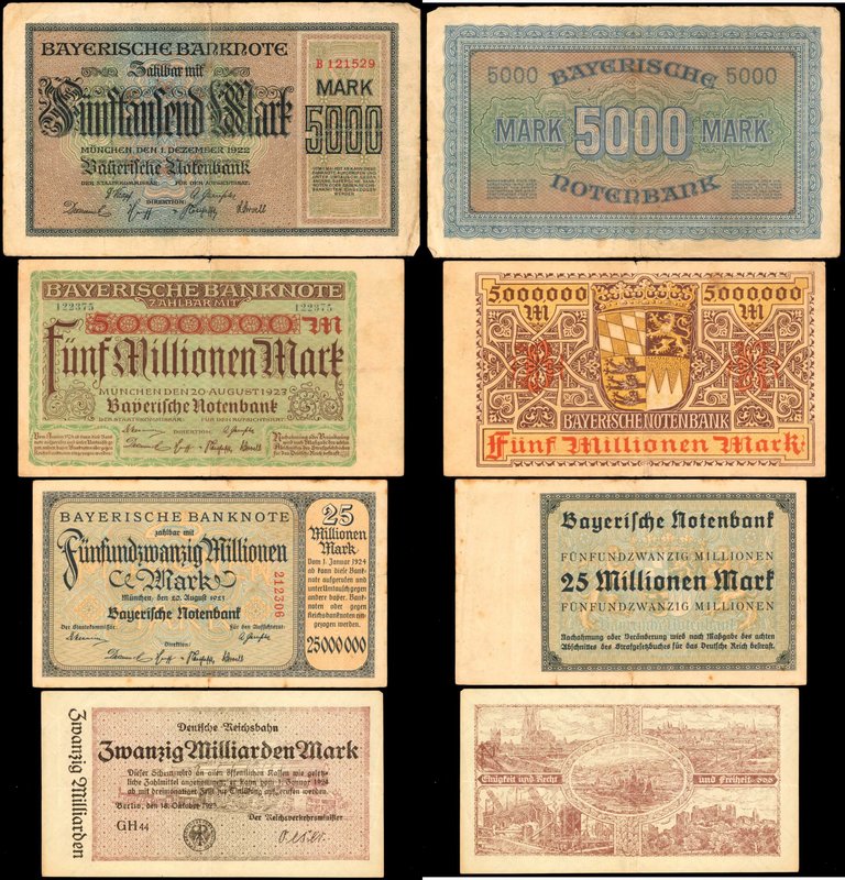 GERMANY. Mixed Banks. Mixed Denominations, Mixed Dates. P-Various. Very Fine.
4...
