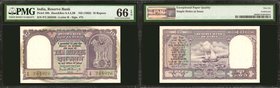 INDIA. Reserve Bank. 10 Rupees, ND (1962). P-40b. Consecutive. PMG Gem Uncirculated 66 EPQ.
2 pieces in lot. An offering of two 10 Rupees note, which...