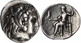 SYRIA. Seleukid Kingdom. Seleukos I Nikator, 312-281 B.C. AR Tetradrachm, Babylon Mint, as Satrap, ca. 317-311 B.C. NGC VF.
Pr-3704a; Muller-714. Ear...