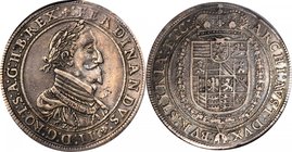 AUSTRIA. Taler, 1624. Graz Mint. Ferdinand II. NGC EF-45.
Dav-3104; KM-453. A richly toned and pleasant example displaying lovely old cabinet tone.
...