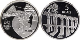 BRAZIL. Olympics Proof Set (5 Pieces), 2014. All NGC PROOF-70 Ultra Cameo.
Series I Olympics issue. All housed in a box of issue with certificates of...