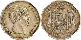 DENMARK. Rigbanksdaler, 1848-FK VS. Christian VIII. NGC EF-45.
KM-735.1; Sieg-12.1. An appealing example of this underrated type, lightly toned and d...