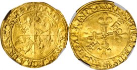 FRANCE. Ecu d'Or, ND (1515-47). Francois I. NGC AU-58.
Fr-355; Dupl-783; Ciani-1083. A well struck lightly circulated medieval hammered gold coin. Ni...