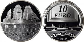 FRANCE. Silver Commemoratives (2 Pieces). Both NGC Certified.
Total weight 2.00 oz ASW. Both are free of tone, haze or fog. 1) 10 Euros, 2013. La Glo...
