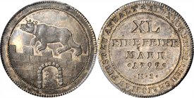 GERMANY. Anhalt-Bernburg. 1/3 Taler, 1799-HS. Alexius Friedrich Christian (1796-1834). PCGS MS-63 Gold Shield.
KM-70; J-41b. This one year type is ca...