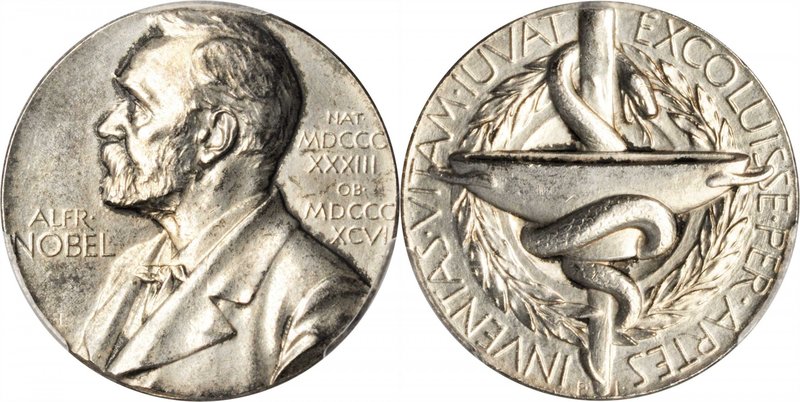 SWEDEN. Nominating Committee For the Nobel Prize in Medicine Silver Medal, ND(19...