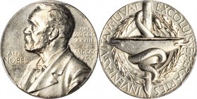 SWEDEN. Nominating Committee For the Nobel Prize in Medicine Silver Medal, ND(1982). PCGS SP-58 Gold Shield.
Edge inscribed with "H10", indicating th...