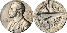 SWEDEN. Nominating Committee For the Nobel Prize in Medicine Silver Medal, ND (1987). PCGS MS-65 Gold Shield.
Edge inscribed "N10" indicating the yea...