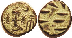 Orodes III, Æ Drachm, GIC-5910, Æ Drachm, Facg bust with bushy hair/dashes, Choi...
