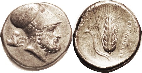 Dis tater or Tetradrachm, c.340-330 BC, Helmeted Leukippos head r, Lion forepart...