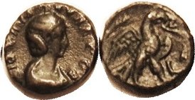 JULIA PAULA , Egypt, Tet, LA, Eagle stg r; F-VF, centered, lgnd somewhat crowded, smooth green-brown patina. Rare! The lone example of this type on ac...