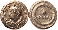 Æ4, POP ROMANVS ("Father Rome") bust left/CONSA & star in wreath; VF, well centered, dark patina, minor traces of roughness, head well detailed. Scarc...