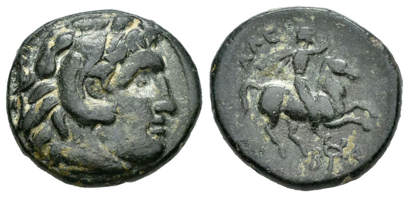 Imperio Macedonio. Filipo V. AE 18. 221-179 a.C. (Sng Cop-1234). Anv.: Cabeza de...