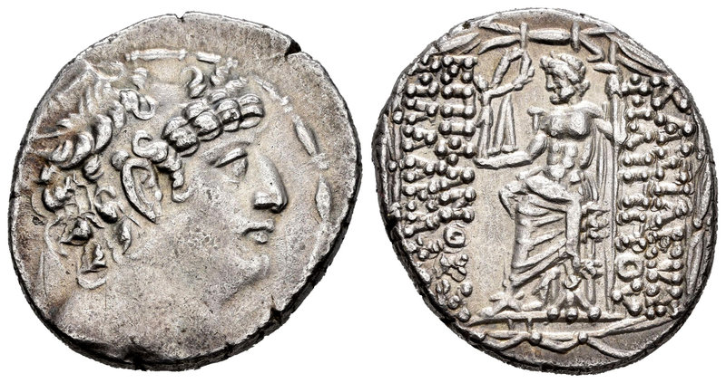 Imperio Seleucida. Filipo I, Filadelfos. Tetradracma. 97-98 a.C. (Prieur-16 simi...