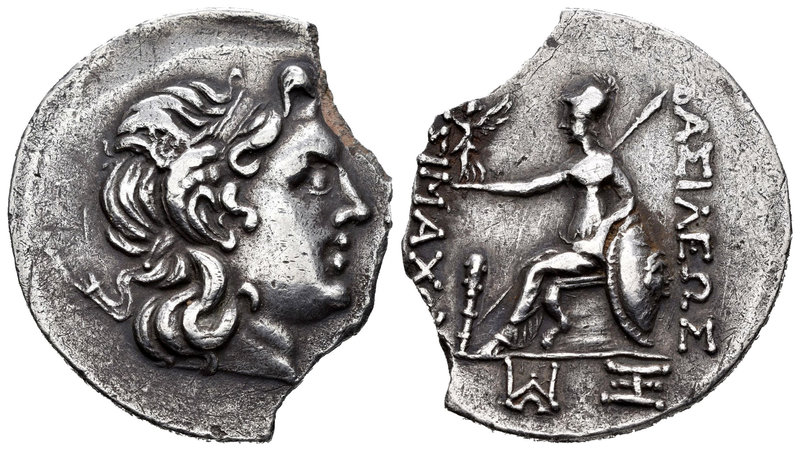 Reino de Tracia. Lisímaco. Tetradracma. 305-281 a.C. Amphipolis. Anv.: Cabeza de...
