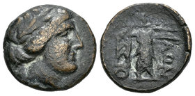Tesalia. AE 22. 190-146 d.C. (Gc-2237). Ae. 5,98 g. BC. Est...15,00.