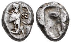 Persia. Darío I. Siclo. 485-420 a.C. (Gc-3427 similar). Anv.: Arquero a derecha. Rev.: Incuso. Ag. 5,48 g. BC+. Est...40,00.