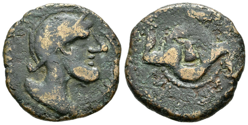 Iliberri. As. 150-20 a.C. Granada. (Abh-1506). (Acip-2287). (C-3). Ae. 12,75 g. ...