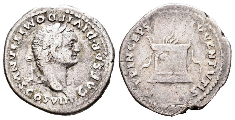 Domiciano. Denario. 80 d.C. Roma. (Spink-2676). (Ric-50 (de Tito)). (Seaby-397a)...