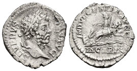 Septimio Severo. Denario. 204 d.C. Roma. (Spink-6285). (Ric-266). Rev.: INDVLGENTIA AVGG IN CARTH. Dea Caelestis, con rayos y cetro sobre león. Ag. 2,...
