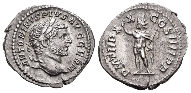 Caracalla. Denario. 217 d.C. Roma. (Spink-6848). (Ric-293d). Rev.: P M TR P XX C...