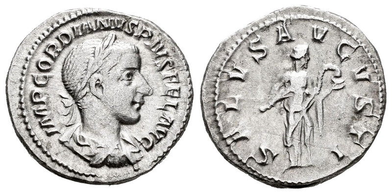 Gordiano III. Denario. 241-242. Roma. (Spink-8681). (Ric-129a). (Seaby-325). Rev...