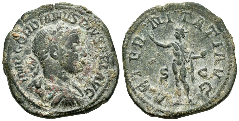 Gordiano III. As. 239 d.C. Roma. (Spink-8773). (Ric-297b). Rev.: AETERNITATI AVG...