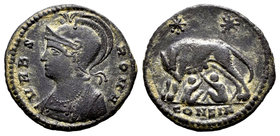 Constantino I. Centenional. Constantinopla. VRBS ROMA. (Ric-62). Ae. 2,25 g. MBC-. Est...25,00.