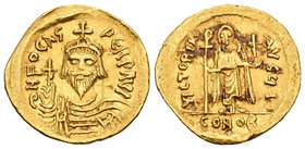 Focas. Sólido. 607-609 d.C. Constantinopla. (Sb-620). Au. 4,29 g. Oficina I. MBC+/MBC. Est...300,00.
