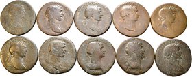 Lote de 10 bronces del imperio Romano. A EXAMINAR. BC-/BC. Est...75,00.