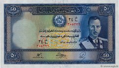 Country : AFGHANISTAN 
Face Value : 50 Afghanis 
Date : (1939) 
Period/Province/Bank : Bank of Afghanistan 
Catalogue reference : P.25a 
Alphabet...