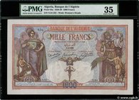 Country : ALGERIA 
Face Value : 1000 Francs 
Date : 31 août 1926 
Period/Province/Bank : Banque de l'Algérie 
Catalogue reference : P.83a 
Alphab...