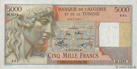 Country : ALGERIA 
Face Value : 5000 Francs 
Date : 13 janvier 1953 
Period/Province/Bank : Banque de l'Algérie et de la Tunisie 
Catalogue refere...