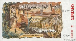 Country : ALGERIA 
Face Value : 100 Dinars Spécimen 
Date : 01 novembre 1970 
Period/Province/Bank : Banque Centrale d'Algérie 
Catalogue referenc...