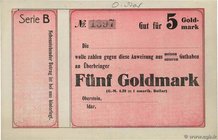 Country : GERMANY 
Face Value : 5 Goldmark Non émis 
Date : (1923) 
Period/Province/Bank : Émission de nécessité - Notgeld 
French City : Oberstei...