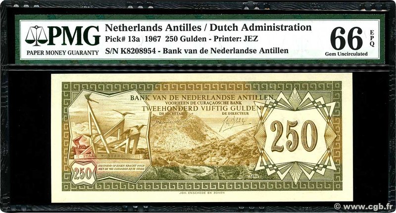 Country : NETHERLANDS ANTILLES 
Face Value : 250 Gulden 
Date : 28 août 1967 ...