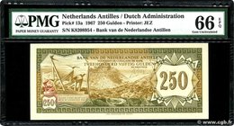 Country : NETHERLANDS ANTILLES 
Face Value : 250 Gulden 
Date : 28 août 1967 
Period/Province/Bank : Bank van de Nederlandse Antillen 
Catalogue r...