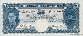 Country : AUSTRALIA 
Face Value : 5 Pounds 
Date : (1952) 
Period/Province/Bank : Commonwealth Bank of Australia 
Catalogue reference : P.27d 
Al...