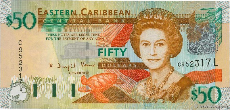 Country : CARIBBEAN 
Face Value : 50 Dollars 
Date : (2003) 
Period/Province/...