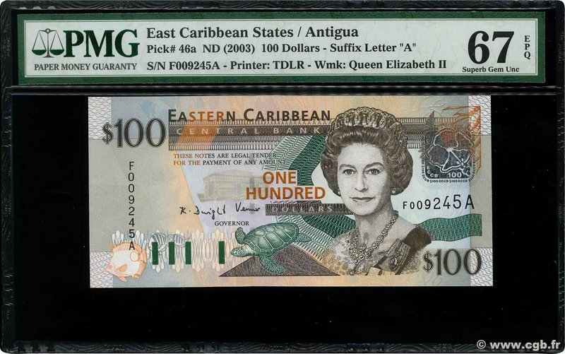 Country : CARIBBEAN 
Face Value : 100 Dollars 
Date : (2003) 
Period/Province...