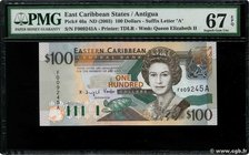 Country : CARIBBEAN 
Face Value : 100 Dollars 
Date : (2003) 
Period/Province/Bank : Eastern Caribbean Central Bank 
Department : Antigua 
Catalo...